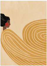 The Woman With the Yellow Stripes Poster